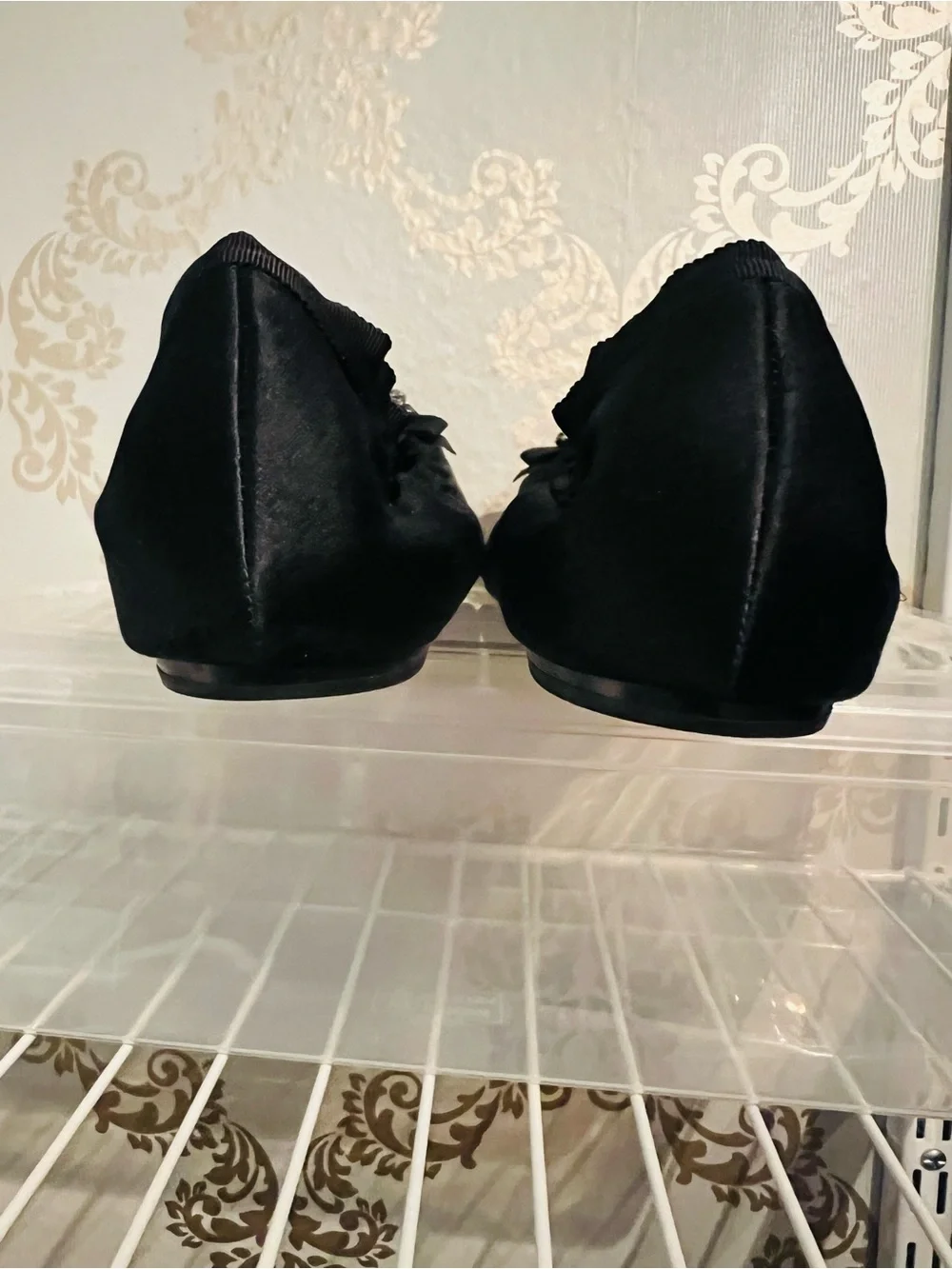 Vera Wang Lavender Satin Ballet Flats